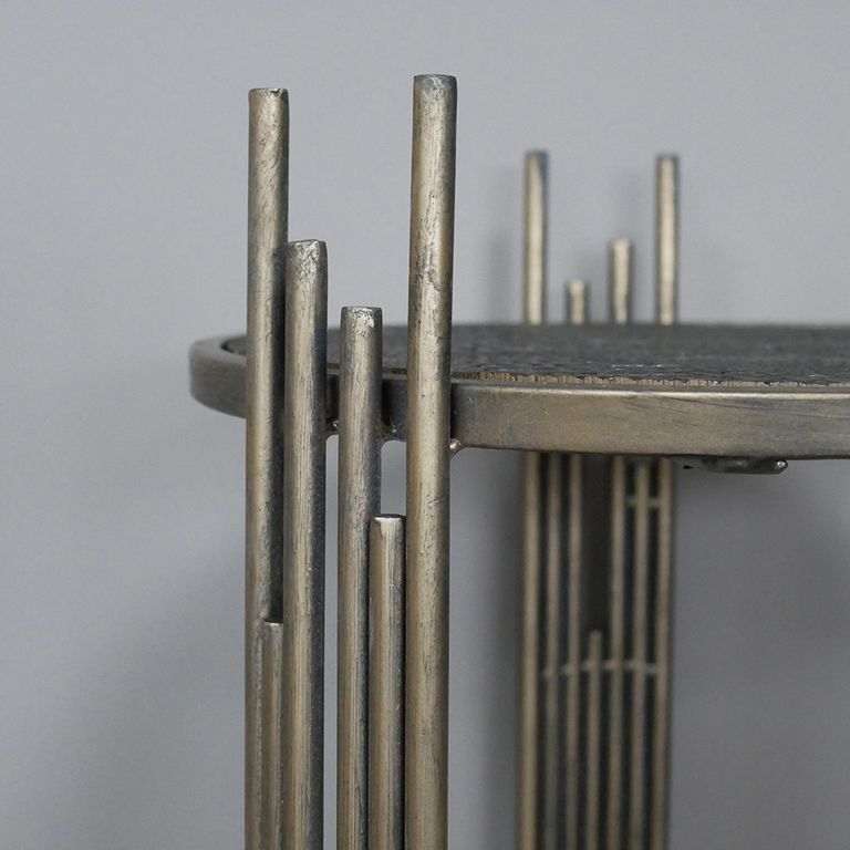 Side Table - Metal - Round - Plant Stand Style