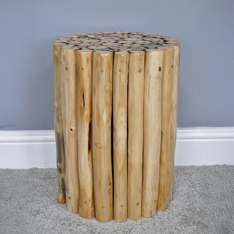 Side Table - Round - Teak Wood