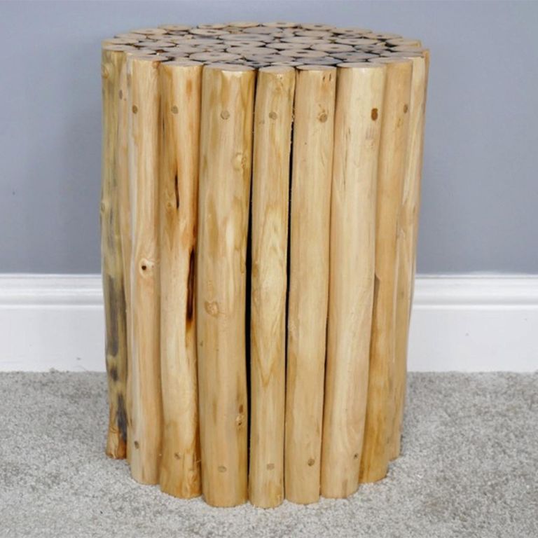 Side Table - Round - Teak Wood