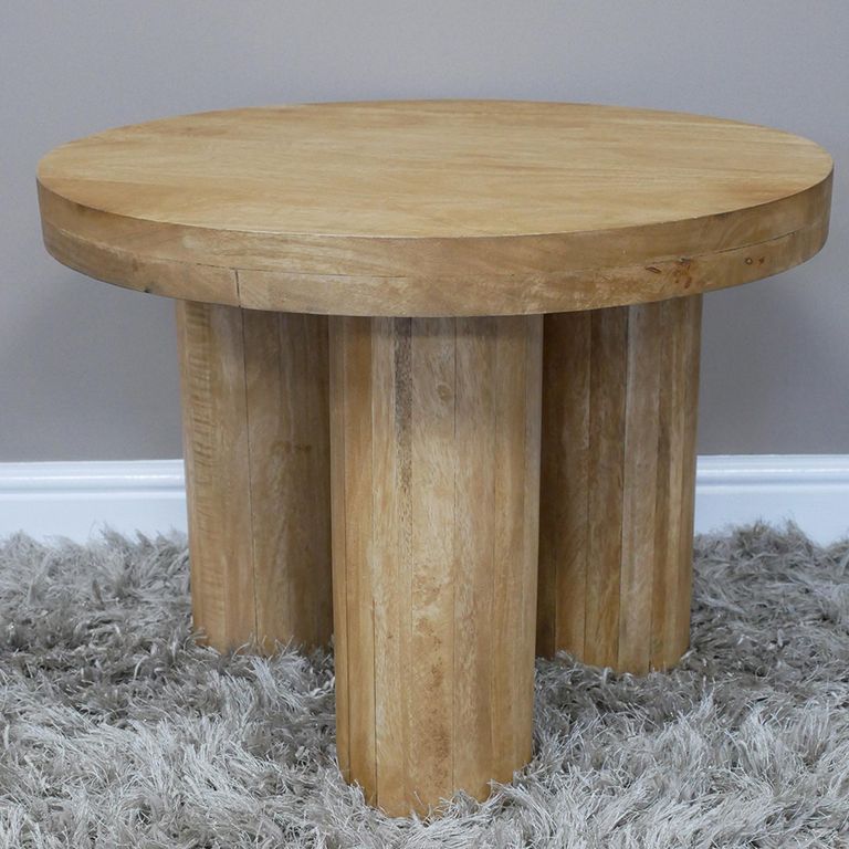 Side Table - Wooden - Round