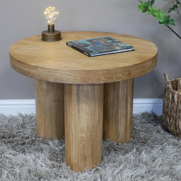 Side Table - Wooden - Round
