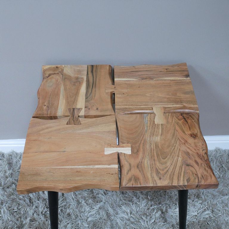 Side Table - Wooden - Square