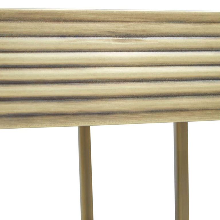 Ella Side Table - Square - Mirrored with Gold Metal