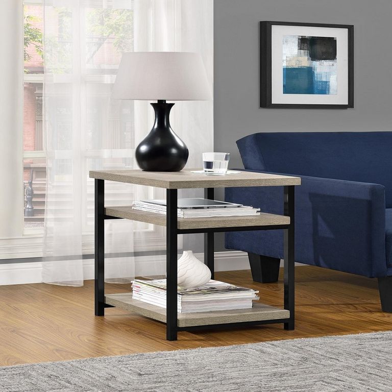 Elliott End Table in Distressed Grey Oak - 5048096PCOMUK