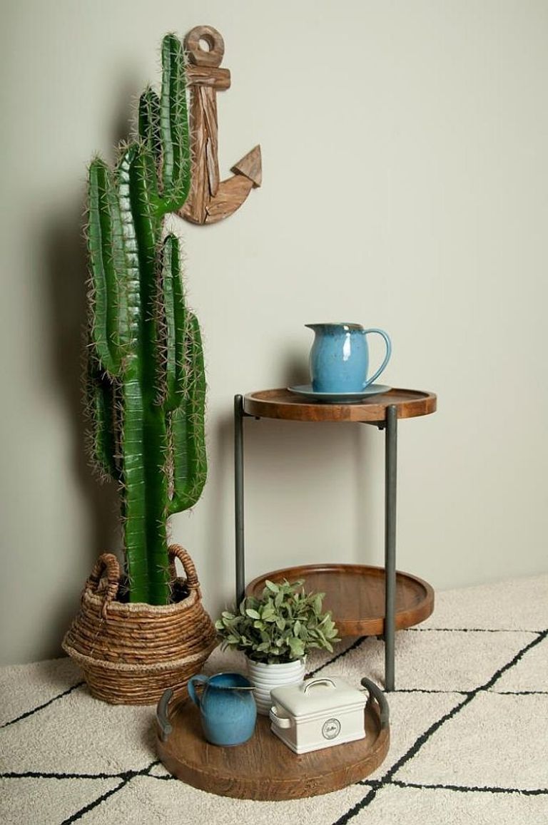 Evansville Mango Wood Round End Table