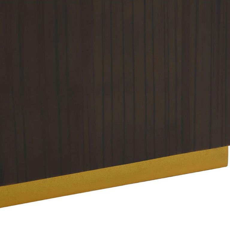 Gabelle Side Table - Square - Dark Bamboo Wood - Sunburst