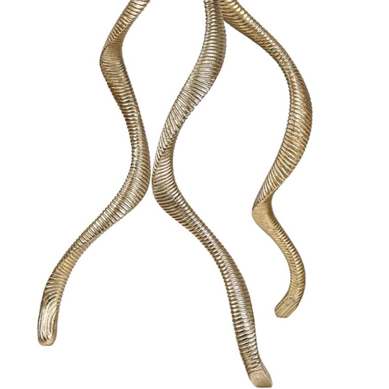 Side Table - Round - Gold Antler Metal