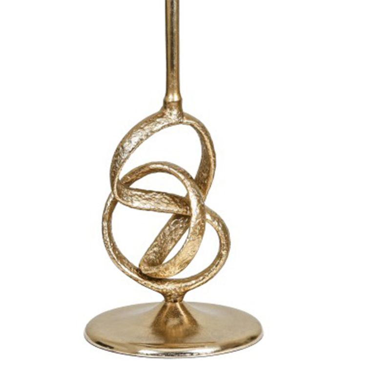 Side Table - Round - Gold Twisted Metal