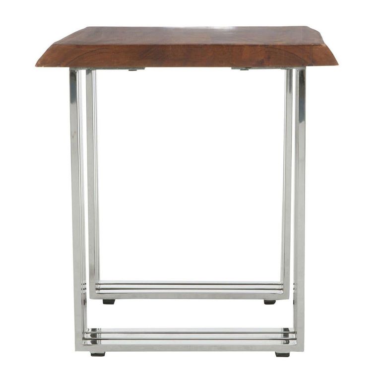 Hampstead Side Table - Square - Acacia Wood and Metal