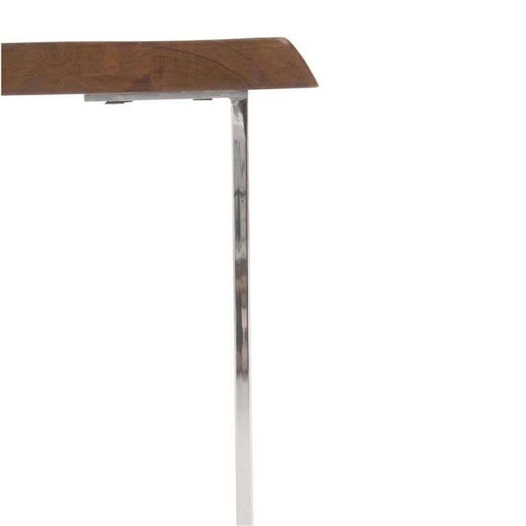 Hampstead Side Table - Square - Acacia Wood and Metal