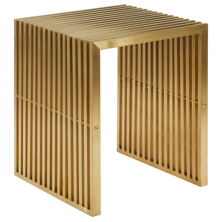 Horizon Side Table - Square - Gold Metal