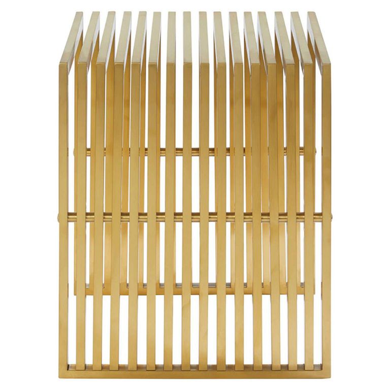 Horizon Side Table - Square - Gold Metal