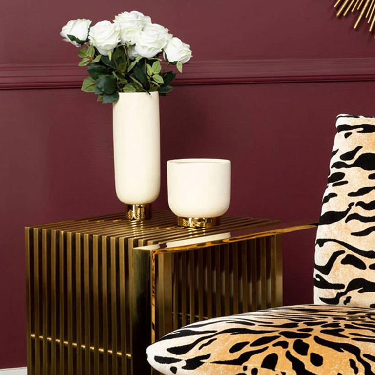 Horizon Side Table - Square - Gold Metal
