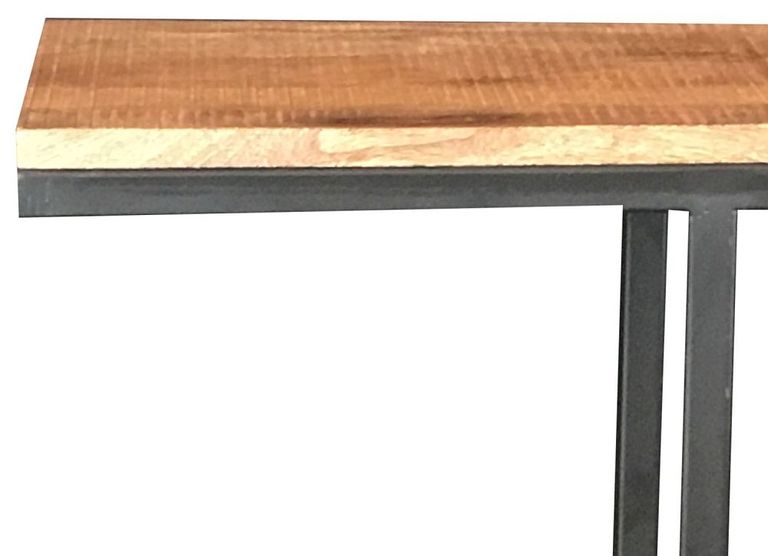 Industrial Mango Wood Large Side Table