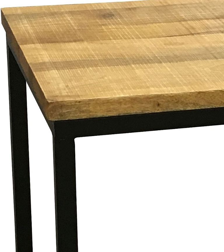 Industrial Mango Wood Side Table