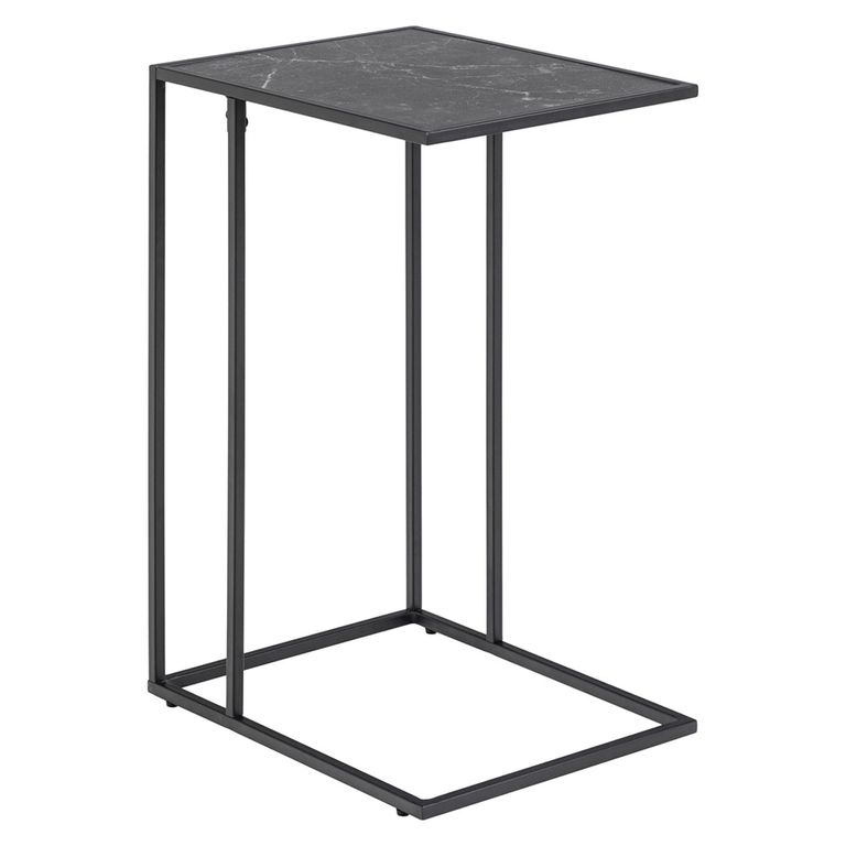 Infinity Side Table - Black Marble Effect