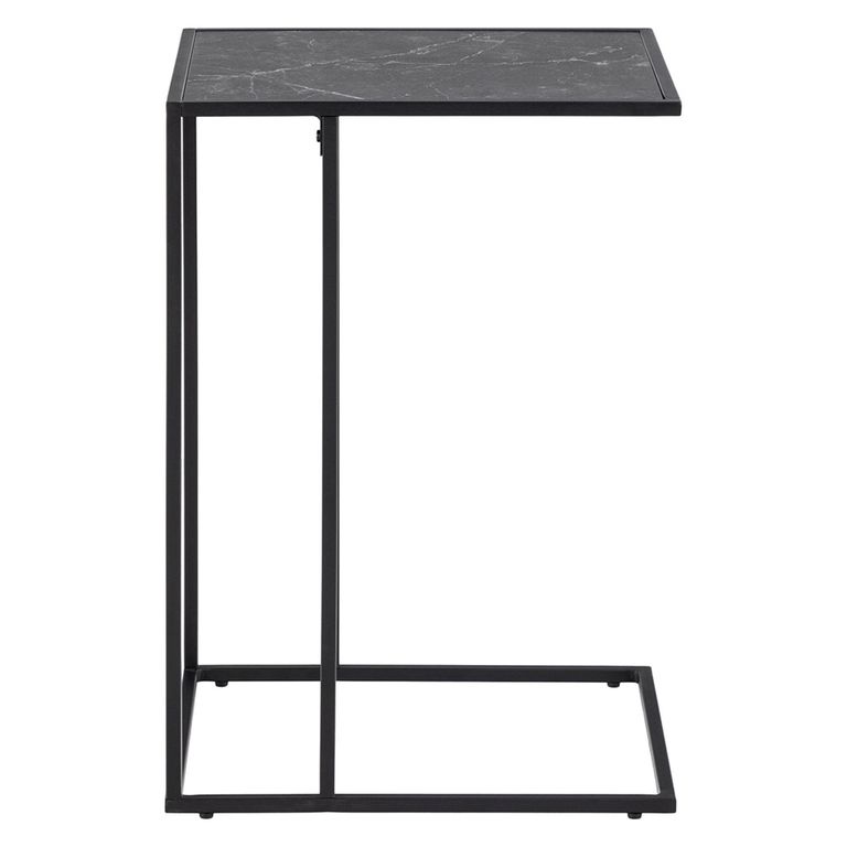 Infinity Side Table - Black Marble Effect
