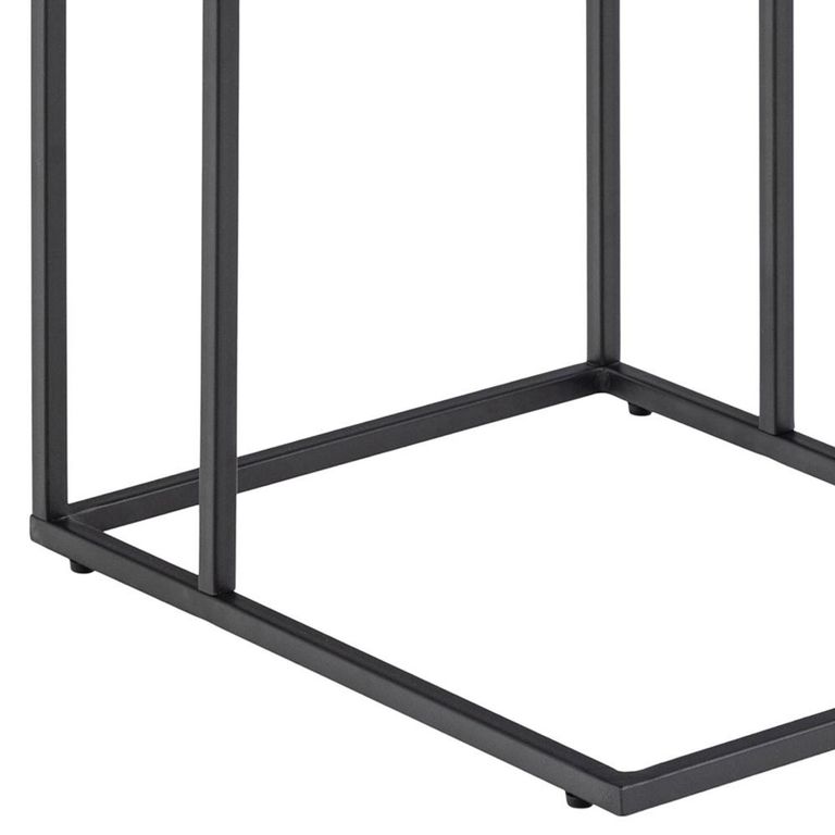 Infinity Side Table - Black Marble Effect