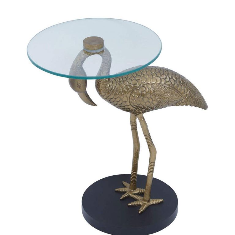 Inventivo Side Table - Clear Glass - Pelican