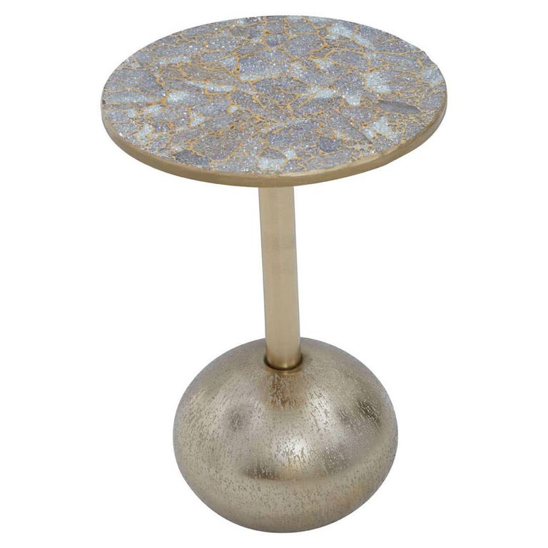 Inventivo Side Table - Round - Gold Metal