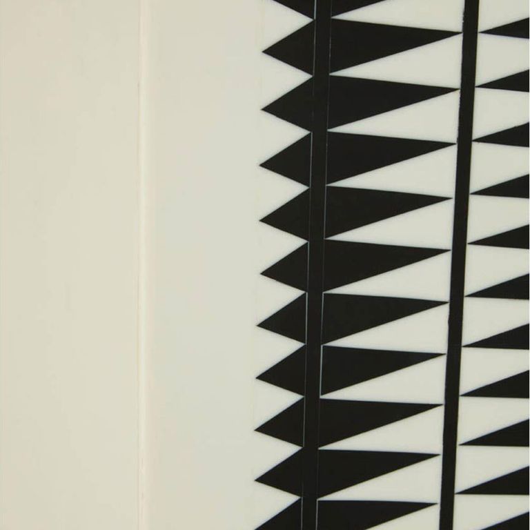 Issey Side Table - Square - White and Black Wood