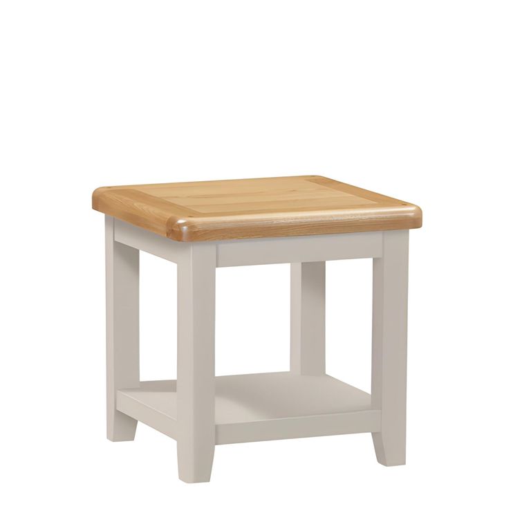 Janelle End Table - Square - Oak and Grey