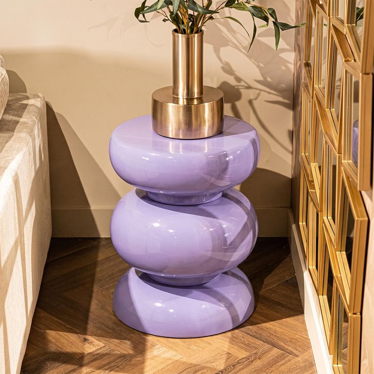 Jari Purple Round End Table