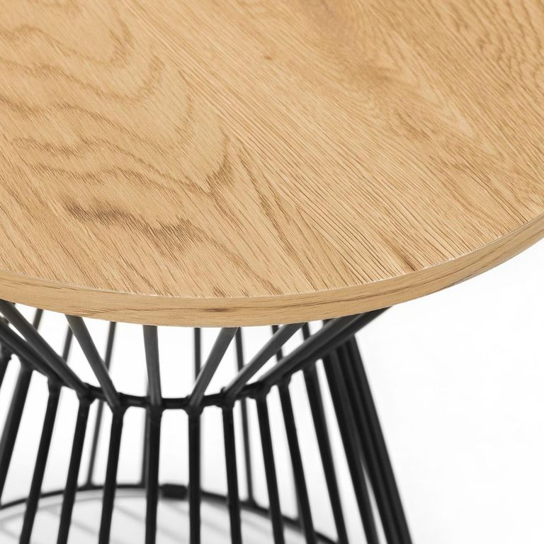 Jersey Lamp Table - Round - Oak