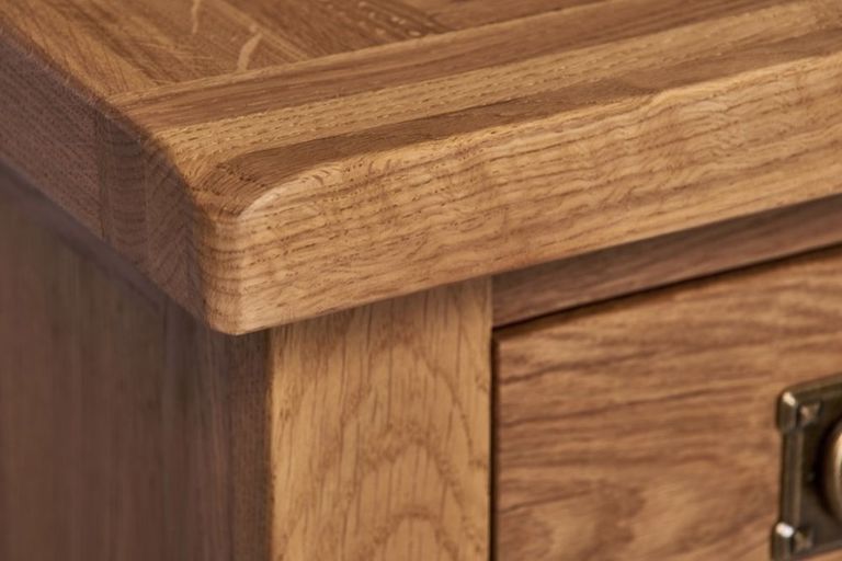 Kent Oak 2 Drawer Lamp Table