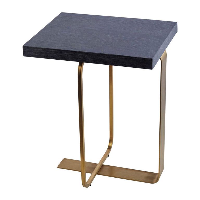 Lena Side Table - Square - Black Oak