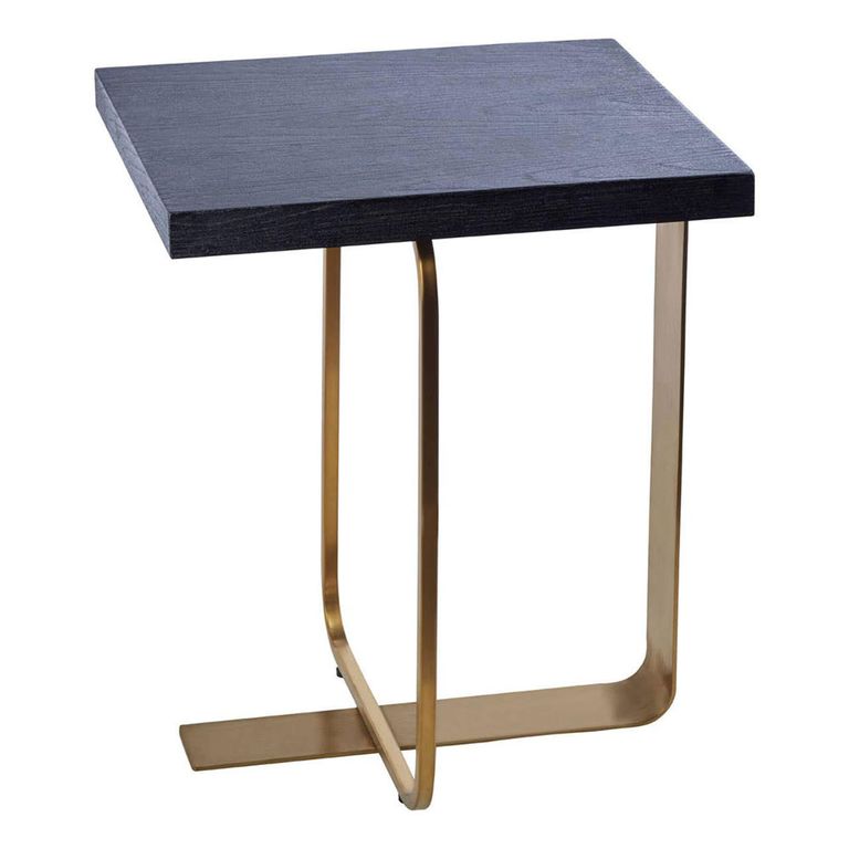 Lena Side Table - Square - Black Oak