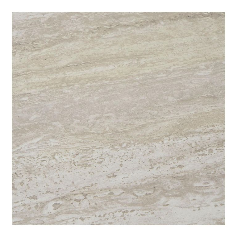 Leuven Side Table - Round - Beige - Marble Effect