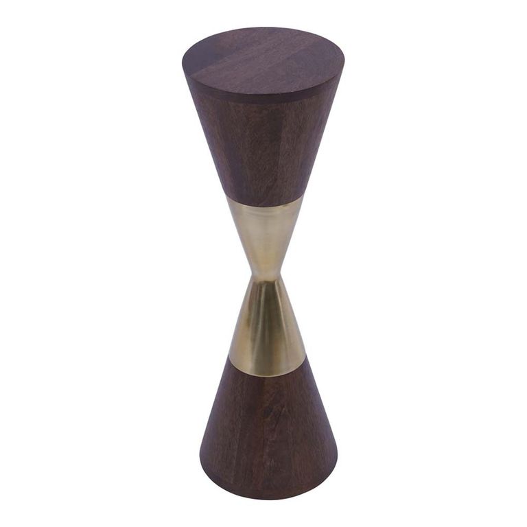 Amalfi Cocktail Table - Dark Wood - Round