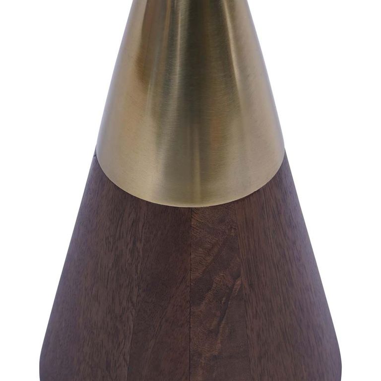 Amalfi Cocktail Table - Dark Wood - Round