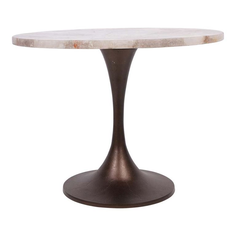 Bosworth Side Table - Smokey Quartz - Round - Large