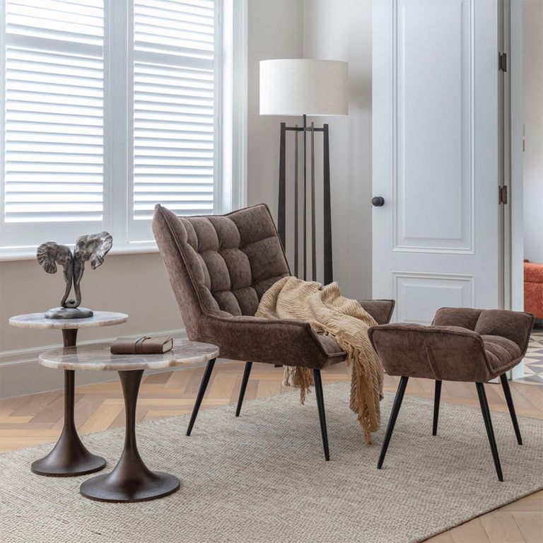 Bosworth Side Table - Smokey Quartz - Round - Small