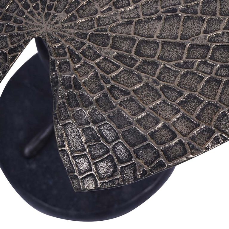 Lily Pad Side Table - Antique Brass - Leaf