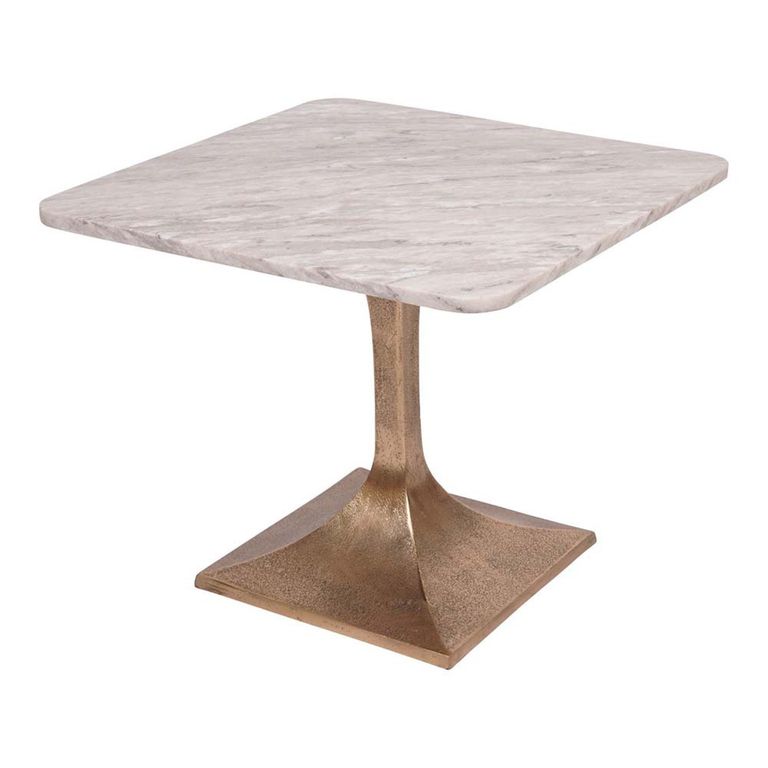 Morchino Side Table - Grey Marble - Square - Large