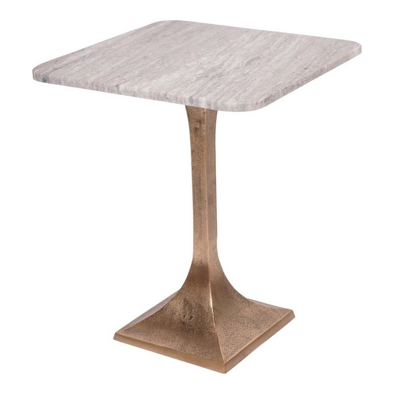 Morchino Side Table - Grey Marble - Square - Small