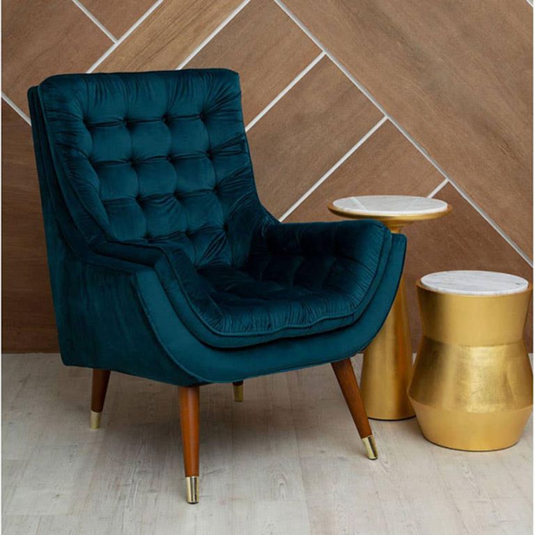 Lino Side Table - Small Drum - White Marble with Gold Metal