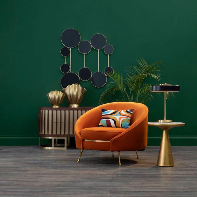 Lino Side Table - Small Round - White Marble with Gold Metal