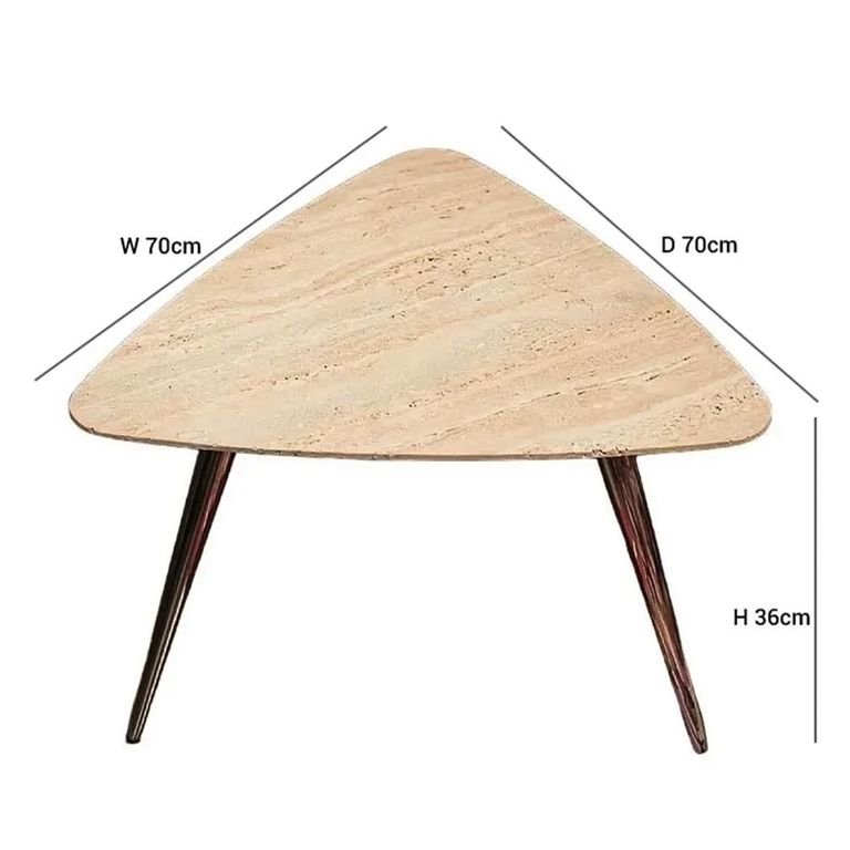 Livia Side Table - Triangle - Marble - Variation Available