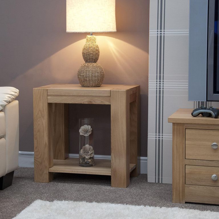 Trend Lamp Table - Oak