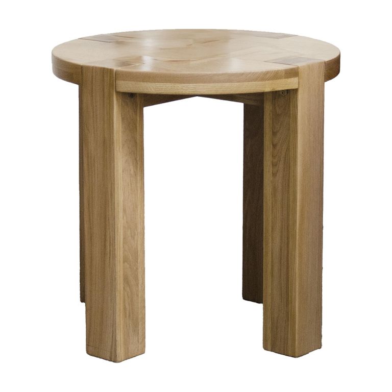 Trend Lamp Table - Round - Oak