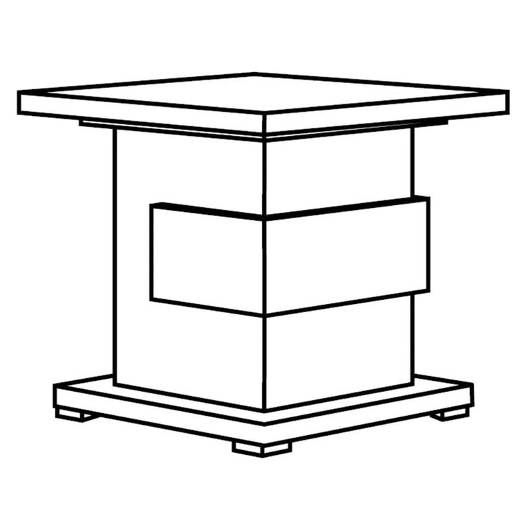 Milo Grey Lamp Table