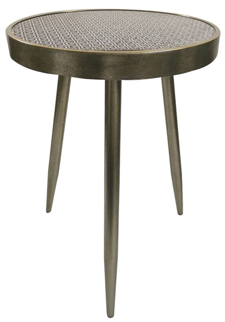 Adelina Sleek Side Table - Distressed