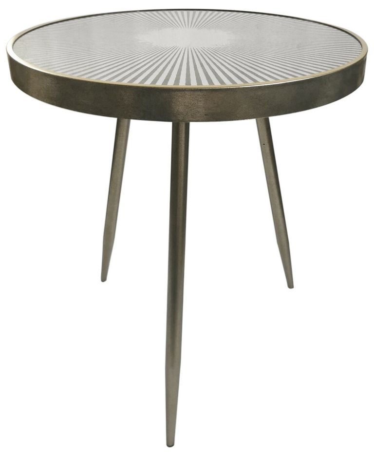 Reyna Sleek Side Table - Distressed