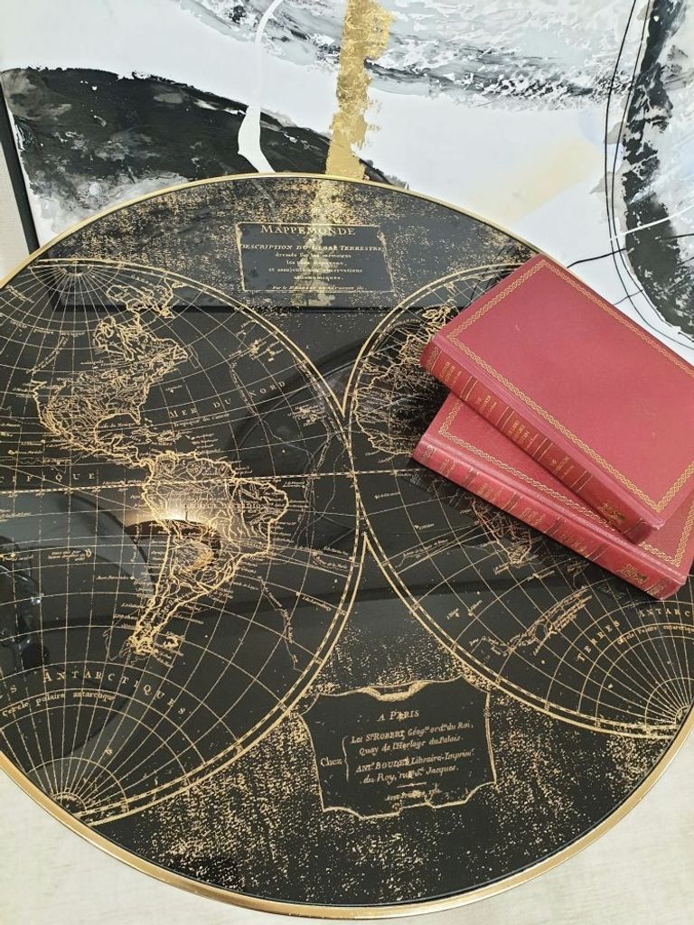 Venus Round Side Table - Black - Side