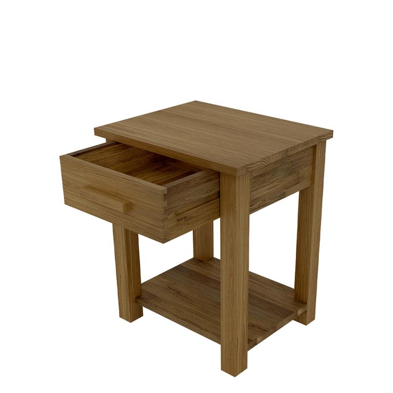 Opus Lamp Table - 1 Drawer - Oak