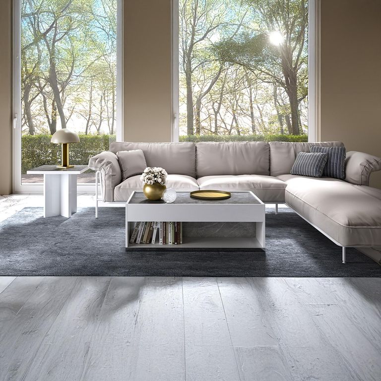 Modern Mara Lamp Table - White